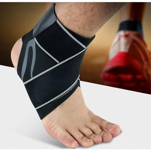 1Pc Breathable Elastic Ankle Foot Brace Support Compression Guard Protector