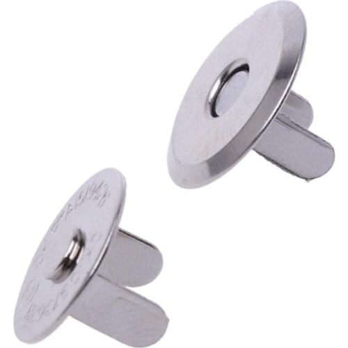 K5DC 10 Sets Metal Magnetic Snap Clasps 14mm 16mm For Sewing Purse Handbag Bag Craft