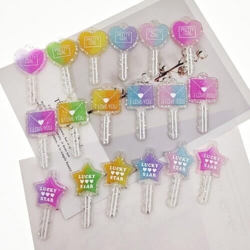 10pcs/lot kawaii flatback resin key new arrival resin cabochons accessories Ornaments
