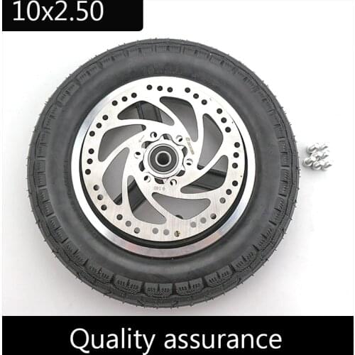 10X2.50 10Inch inner and outer tyre with Aluminum Alloy Wheel Hub Disc Brake Set for Electric Scooter Balancing Car Speedway3