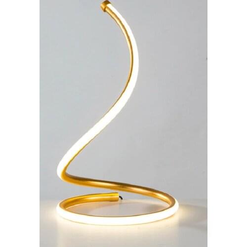 110v 220v Modern Art Decoration Spiral LED Table Lamps for Living Room Bedroom Lighting Bedside Table Lamp Simple Eye Reading