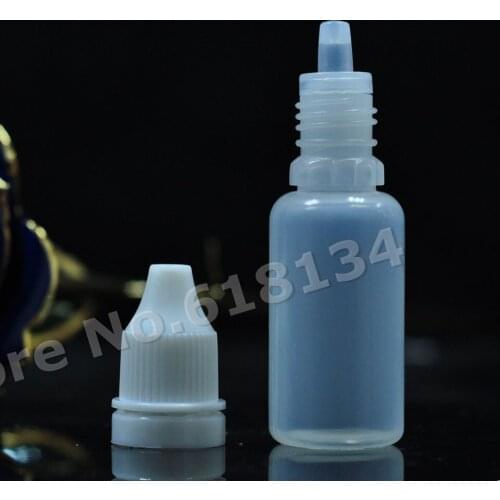 15ml high quality pe plastic dropper bottle with tamperproof cap for liquid