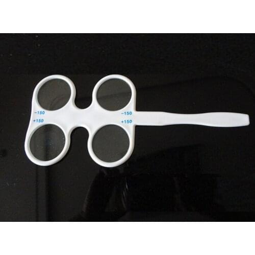 + -200 Degree Amblyopia Training Flip Glasses Double-sided Mirror Reverse Frame Butterfly Mirror Optometry Glasses Accessories