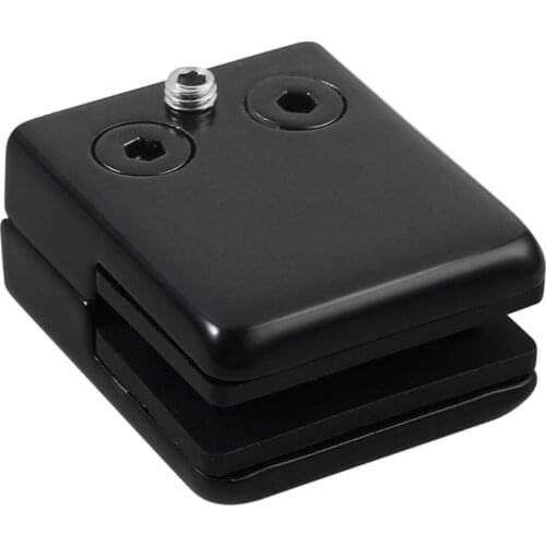 4Pcs Square Glass Clamps Stainless Steel 304 Clip Flat Back Bracket Shelf Balustrade Holder Clamp 8-10MM Black / White