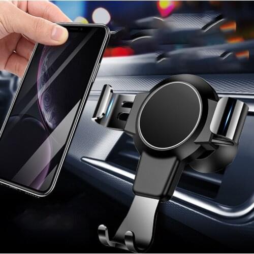 DUSH Gravity car phone holder Car Holder Bracket Air Vent Stand Mount For iPhone Huawei Xiaomi Samsung Car Holder For Phone