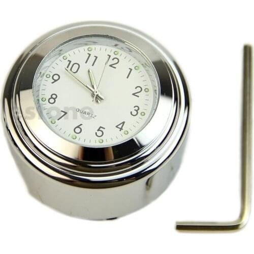 B86" Hot 7/8" 1" Universal Motorcycle Motorbike Bike Handlebar Bar Mount Clock Waterproof Motorcycle Meter