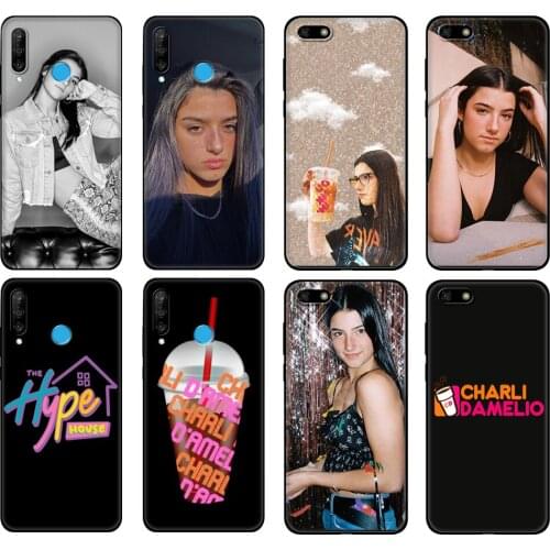 Black tpu Case For Huawei Honor 20 Lite 10 10i 20S 30S 30 Case Honor 7A 5.45 7s 7C 5.7 Case Cover Charli Damelio