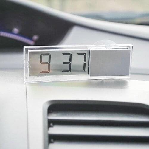 Car Electronic Clock Home Decor Liquid Crystal Display Desk Table Clocks LCD Car Timer Digital Clock with Suction Cup