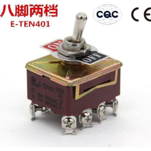 E-TEN401 Toggle switch 8pin 2position TEN40