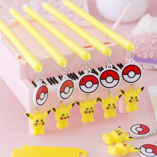 Pikachu Gel Pen Korean Stationery Gel Ink Pen Cute Gel Pens Novelty Cool Pens Office Accessories Cute Stationary Supplies