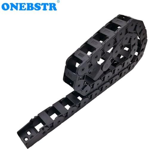 JFLO 1 Meter 18x25mm Drag Chain Wire Carrier Cable Tanks Towline Bridge Outside Opening Type With End Connectors Free Shipping