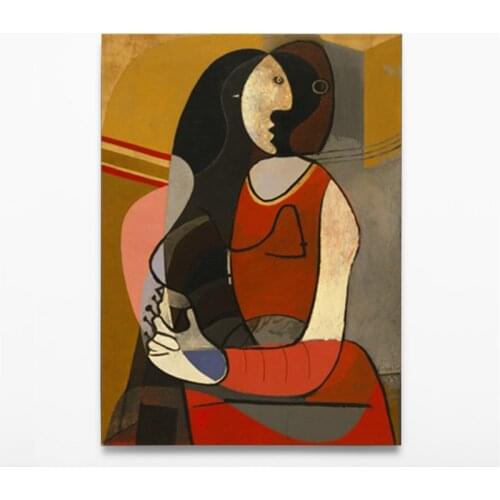 Oil Painting Canvas Printings Picasso Abstract Portrait Painting The Girl Wall Art Picture for Living Room Home Decor BJS31
