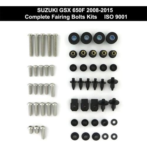 Fit For Suzuki GSX 650F 2008-2015 Complete Full Fairing Bolts Kit Clips Nuts Stainless Steel GSX650 F 2008 2009 2010 2011-2015