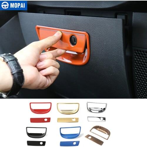 MOPAI ABS Car Interior Storage Box Handle Decoration Cover Trims Stickers for Jeep Wrangler JK 2007-2017 Car Styling
