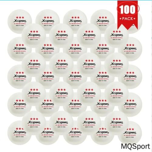 XCLOHAS 30/50/100Pcs English Table Tennis Balls New ABS Plastic Ping Pong Balls 3 Star 2.8g 40+mm Training Balls for Club Match