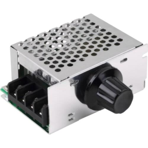 New 4000W AC 220V SCR Adjustable Motor Speed Controller Control Dimming Dimmers Voltage Regulator Thermostat Import High-power