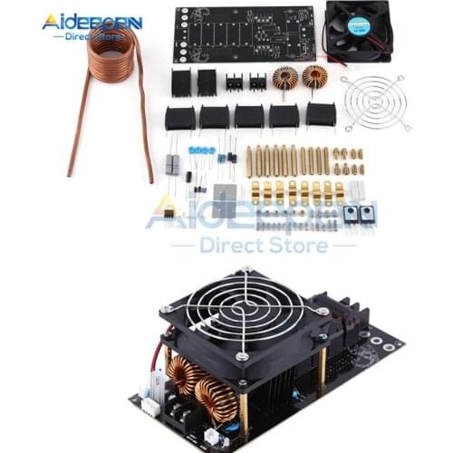 12V-36V 1000W 20A ZVS Tesla Coil Induction Heating Board Module DIY Kit PCB Board Flyback Driver Heater With Cooling Fan