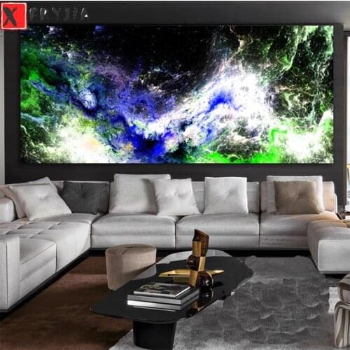 Full square Round drill Diamond embroidery Abstract art, colorful clouds 5D DIY diamond Painting Cross Stitch Rhinestone Mosaic