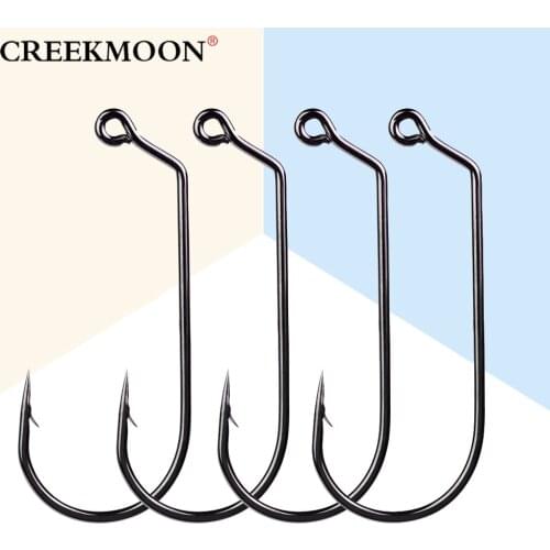 100pcs Jig Big Series Sea Fishing Hook Single Hooks 1/0-5/0# Size Fly Fishhook Saltwater Bass Fish Hook Accessories Equipment