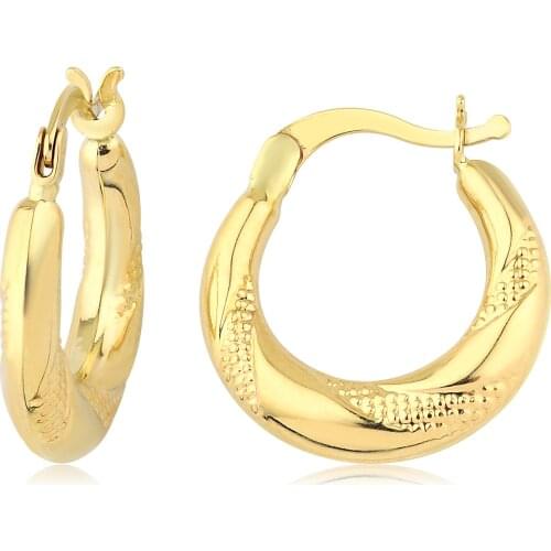 14k Hoop Earrings W4E28105