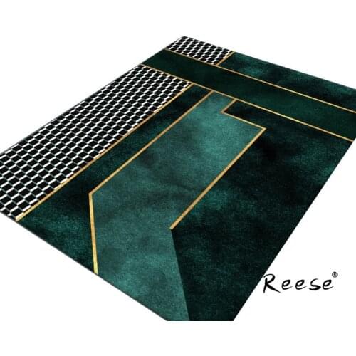Reese Area Rug Of Series Deep Green Quality Print Carpets For Living Room Bedroom Bathroom Hotel Office Diningroom Anti Slip