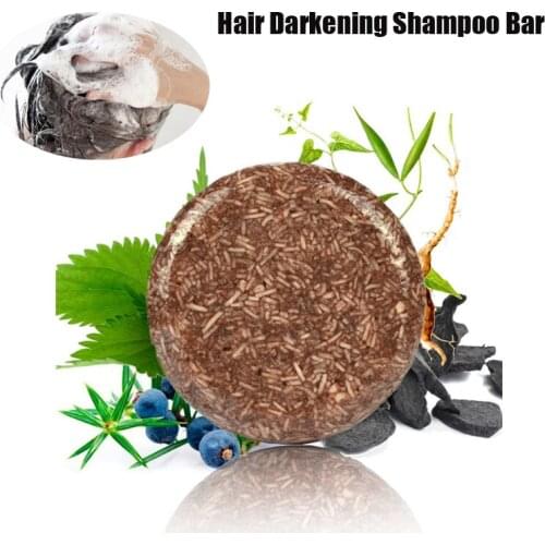 Clean Hair Darkening Shampoo Soap 100% Natural Organic Mild Formula Hair Shampoo Gray Hair Reverse Anti Loss Hair Care Repair