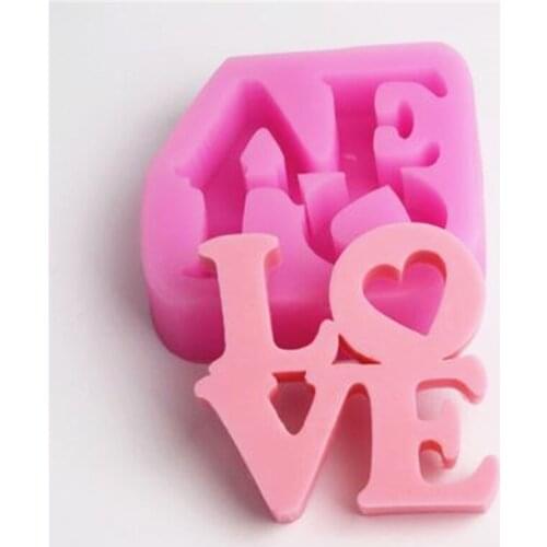 High Quality LOVE Letter Series Silicone Mold Fondant Cake Decoration Mould Wedding Event Decoration Pudding Mould Soap Mold