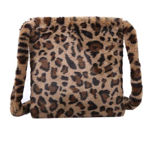Women Fashion Large Capacity Shoulder Bag Handbag Leopard Print Crossbody Pouch Tote Bag