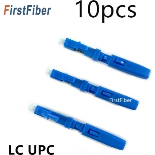 10PCS LC UPC Fast Connector single-mode fiber optic quick connector LC Embedded type FTTH Fiber Optic Fast Connector