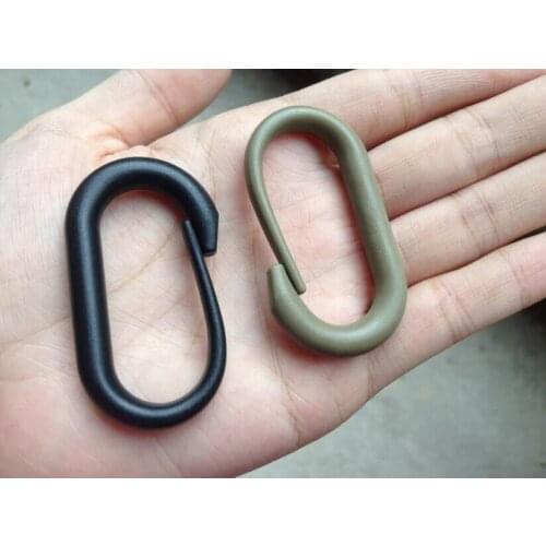 10pcs EDC Outdoor Hiking Backpack Keychain Clip Molle U-shaped Hanging Buckle