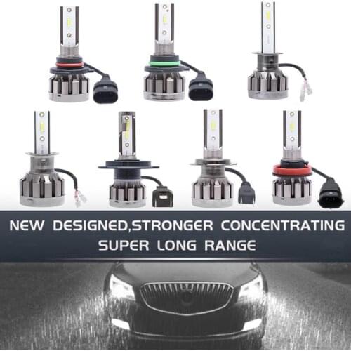 2pcs H1/H3/H4/H7/H11/9005/9006 72W 8000LM 6000K Fog Light Car LED Headlight Kit IP67 Waterproof Fit for Car / Motorcycle