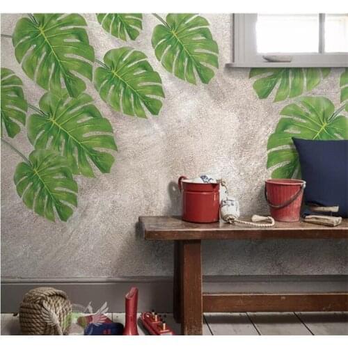 3D Natural Fresh Green Leaves Mural Photo Wallpaper for Living Room TV Background Wall Decor Printed Wall Papers Painting Custom