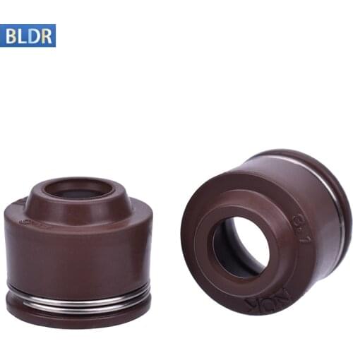 4.5mm Motorcycle Engine Cylinder Head Intake Exhaust Valve Stem Oil Seal For Yamaha FZR400 1WG FZR 400 1986-1987 For Honda 400cc