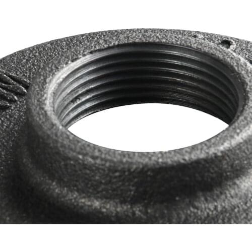 8pcs Iron Pipe Fittings Wall Mount Floor Antique DN15 Flange For Home DIY Furniture