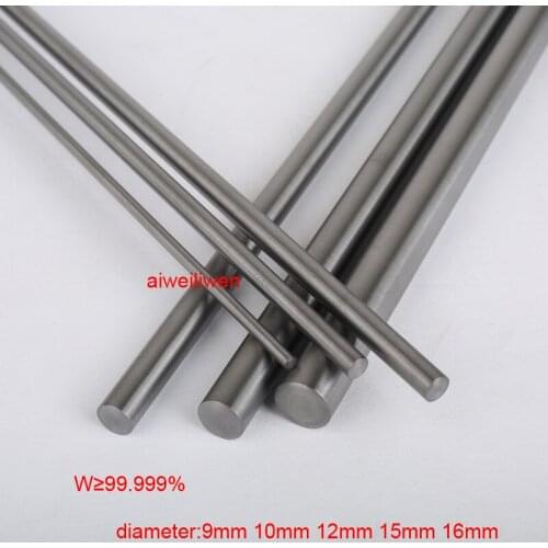 9mm 10mm 12mm 15mm 16mm Tungsten stick W 99.999% tungsten bar polished wolfram stick tungsten electrode research Tungsten rod