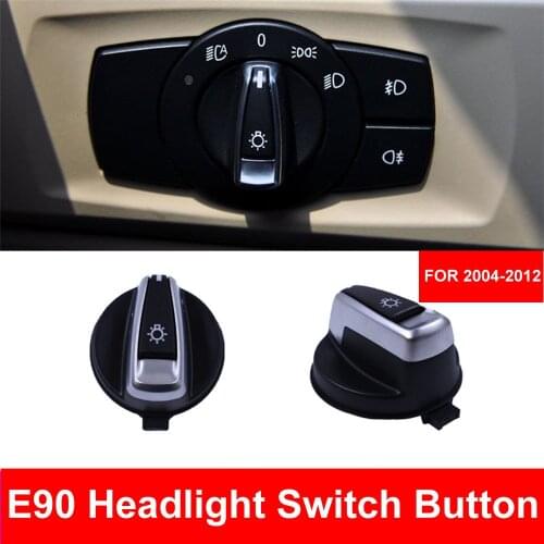Car Styling Interior Inner Headlight Head Lights Switch Button Cover Cap Trim For BMW 3 series E90 318 320 325 330 335 X1 E84