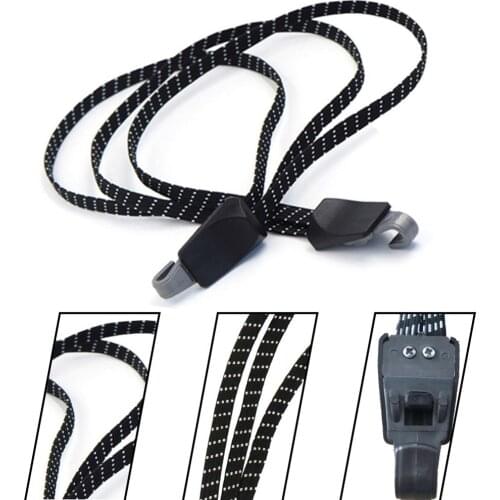 MTB Bike Luggage Carrier Retractable Elastic Band Bicycle Cargo Racks Tied Rubber Straps Rope/Suitcase Band with Plastic hooks