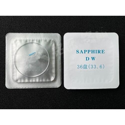 Free Shipping 1pc D W Sapphire Crystal Replacement 37.6/33.6mm