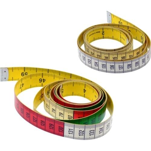 Body Measuring Colorful Ruler Sewing Tailor Tape Measure 1.5M Soft Sewing Ruler Meter Sewing Measuring Tape Double-sided Scale