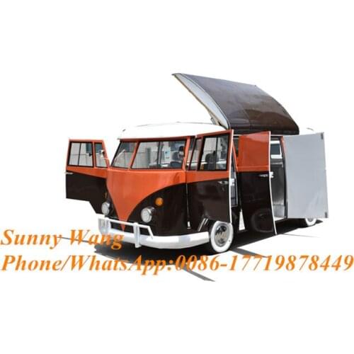 Electric fast food cart motor truck bus coffee food trailer kiosk australia for sale Europe
