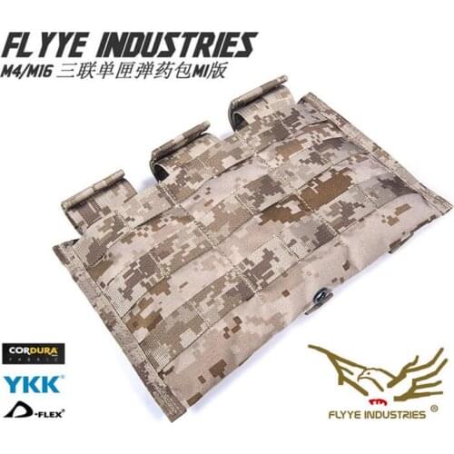 FLYYE MOLLE M4 M16 triple single cartridge ammunition pouch Mag Pouch Ver.MI CORDURA M019