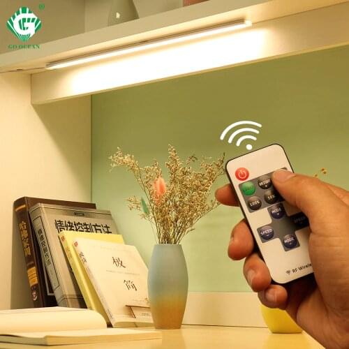 6W 8W 10W 12V LED Under Cabinet Light 11 key Remote Control Strip Lamp Cupboard Lights wardrobe kitchen Bedroom Night Lighting