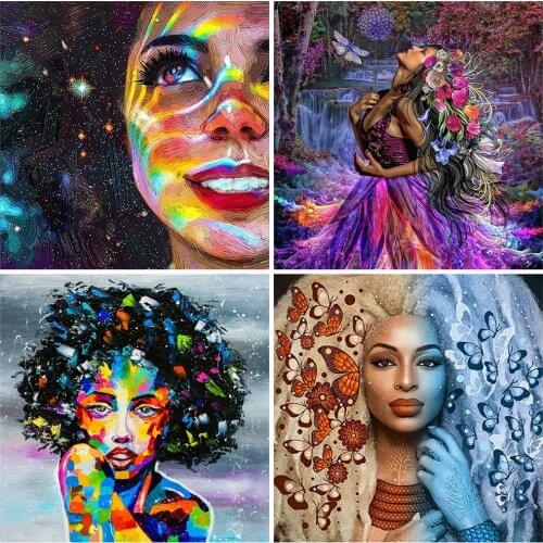 HUACAN 5D DIY Diamond Painting Woman Full Square New Arrival Diamond Embroidery Portrait Mosaic Beauty Sale Decor For Home