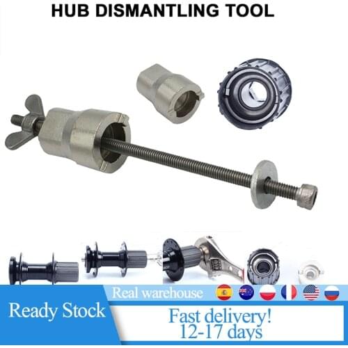 Catazer Stainless Steel Bicycle Hub Cassette Body Disassembly Tool With Sleeve Mountain Bike Road Bicycle Hub Remover Repair