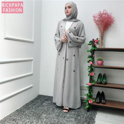 Kaftan Dubai Kimono Abaya Turkey Muslim Fashion Hijab Dress Caftan Islam Clothing Abayas For Women Robe Musulman De Mode Longue