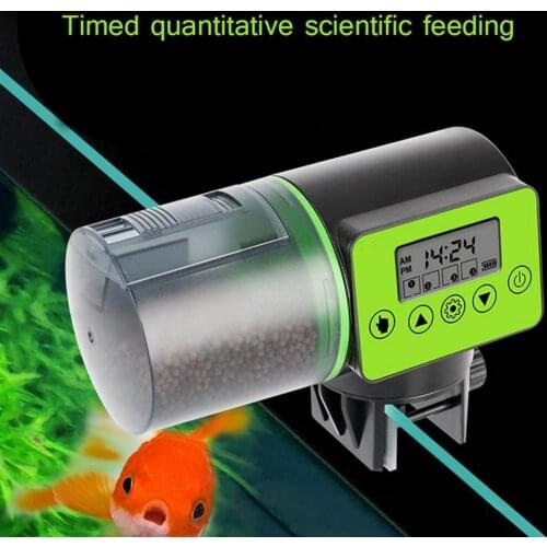 200ML New Aquarium Automatic Fish Feeding Timer Smart Fish Feeding Digital LCD Automatic Feeding Electronic Fish Feed Feeder