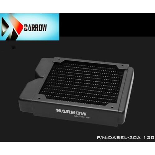 Barrow high density single wave copper water cooling row 30MM thick DIY computer radiator Dabel-30a 120, heatsink
