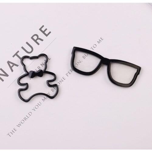 Bear Glasses Epoxy Resin Mold DIY Crafts Jewelry Making Tool Ornaments Casting Silicone Mould