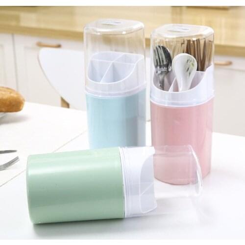 Wall-Mounted Cutlery Holder Hanging Seamless Drain Chopsticks Cage