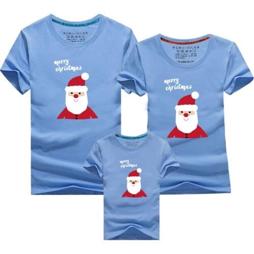 New Christmas Family Matching Clothing Mother Daughter Clothes Family Look Santa Claus Mother Son Outfits Party Dad Son Clothes